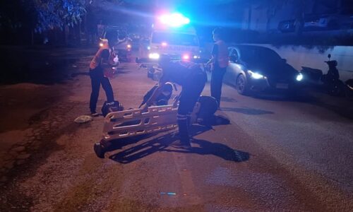 ลำปางพกยาบ้าขับจักรยานยนต์ เสียหลักล้มได้รับบาดเจ็บ