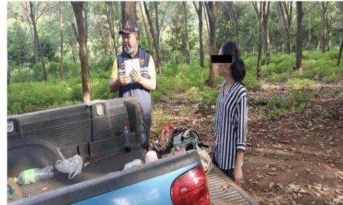 ศรีสะเกษ ตำรวจตรวจคนเข้าเมืองจับสาวลาว Overstay อยู่ในราชอาณาจักรโดยการอยู่เกินกำหนด