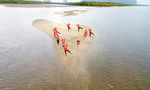 พังงา-สุดสวยงาม พบทะเลแหวกรูปหัวใจ ที่ชุมชนท่องเที่ยวบ้านสามช่อง