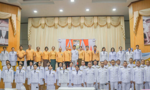 ศรีสะเกษ สภาวัฒนธรรมจังหวัดจัดพิธีลงนามถวายพระพรพระองค์ภา