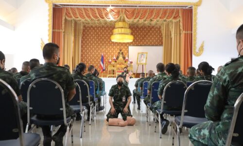 พิษณุโลก กองทัพภาคที่ 3 จัดการฝึกสอนทบทวน การช่วยชีวิตขั้นพื้นฐาน CPR แก่กำลังพล