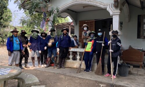 อำเภอฝาง จังหวัดเชียงใหม่ จิตอาสาเพื่อนร่วมพัฒนาบ้าน อสค พิการ