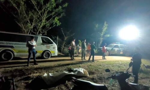 พะเยา อากาศร้อนหนุ่มใหญ่ตัดไม้ข้างสระน้ำเป็นลมตกสระน้ำจมดับ