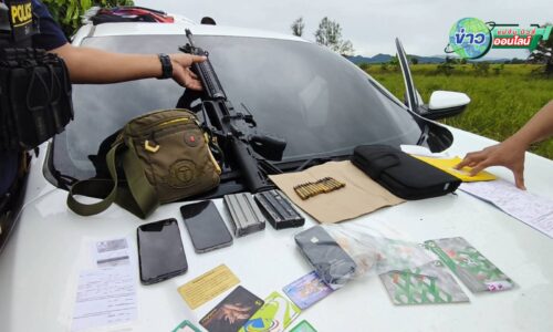 เชียงราย – ผู้ต้องสงสัยยิง M16 เซียนไก่ชน อ.เทิง ผูกคอดับปริศนา! ตำรวจพบอาวุธปืนของกลางในรถ