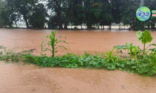 เชียงราย – ฝนตกต่อเนื่องทำน้ำคำหนุนสูงท่วมชุมชนเชียงแสน ด้านฝายเชียงรายเปิดครบ 11 บาน เร่งระบายน้ำกก