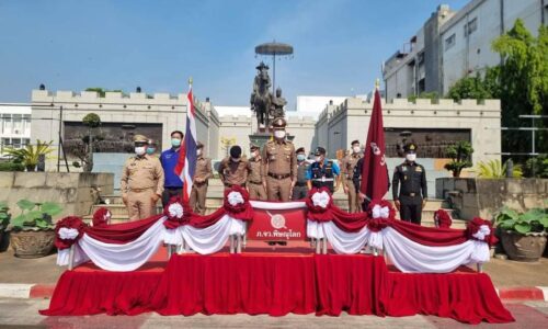 พิษณุโลก รองผู้บังคับการตำรวจภูธรจังหวัดพิษณุโลก เป็นประธานปล่อยแถวกวาดล้างอาชญากรรม
