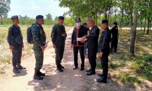 ศรีสะเกษ นอ.กันทรลักษ์ตรวจสอบพื้นที่ชาวบ้านถูกทหารกัมพูชาห้ามเข้าไปปลูกมัน
