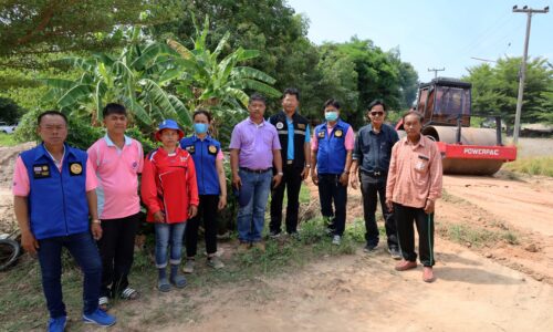อบจ.พิษณุโลก ซ่อมแซมถนนสายบ้านไผ่ใหญ่-บ้านเขาหนองกบ