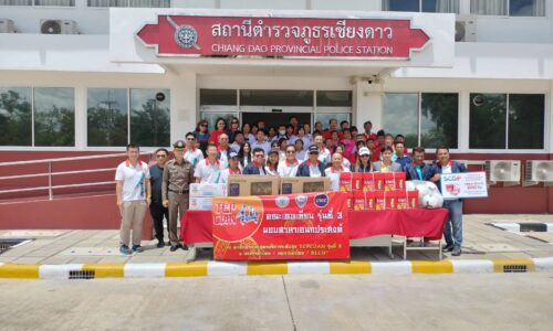 อำเภอเชียงดาว จังหวัดเชียงใหม่ ตำรวจสร้างอาคารพักร้อนประชาชน