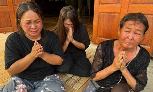 ศรีสะเกษ แม่เหยื่อระเบิดไต้หวันร่ำไห้วอนนายก รมต.ช่วยนำศพลูกชายกลับบ้าน
