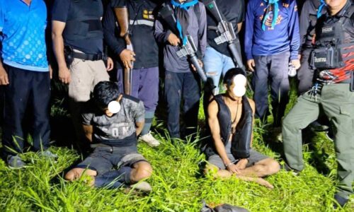 มุกดาหาร – ทหารพรานสนธิกำลังตรวจยึดยาบ้า 3 แสนกว่าเม็ดพร้อมผู้ต้องหา 2 ราย