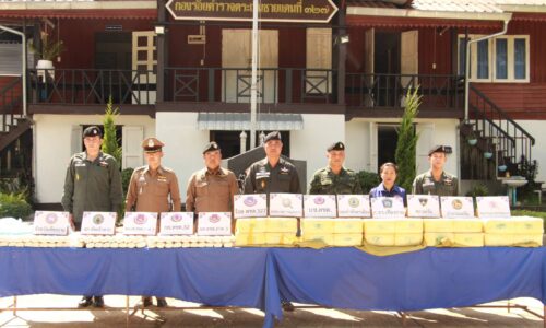 เชียงราย – ตชด.327 สะกดรอยตามจับ 2 หนุ่มลอบขนยาบ้าชายแดนเชียงรายไปภูซาง-พะเยา ขยายผลพบที่ซ่อนอีก รวมของกลาง1.6ล้านเม็ด