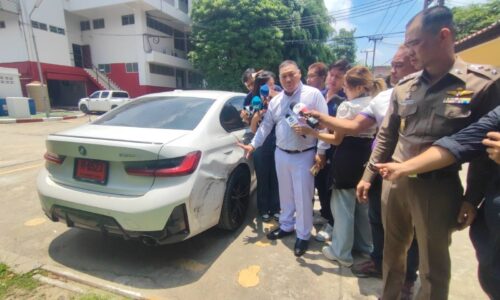 ปทุมธานี ผู้การยันทำคดีตรงไปตรงมาและได้แจ้ง4ข้อหานายพีชคนขับรถ BMW ป้ายแดง