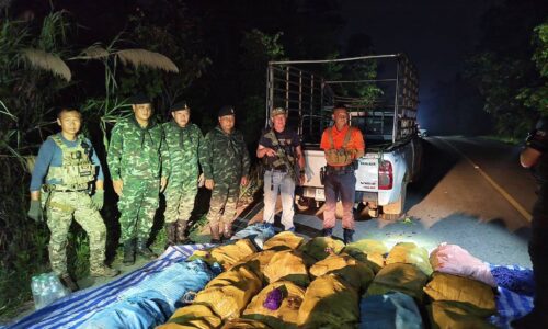 จังหวัดเชียงใหม่ – บก.ปส.3 บช.ปส. ตรวจยึดของกลาง ไอซ์ ประมาณ 500 กก.