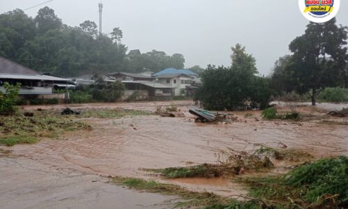 เชียงรายเผชิญฝนตกหนักต่อเนื่อง หวั่นน้ำป่าไหลหลาก-ดินถล่ม
