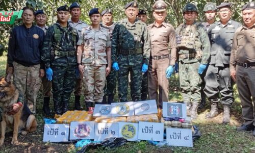 เชียงใหม่ – ทิ้งยาบ้า 8 แสนเม็ดกลางสวนส้มโอ รอนายทุนมารับ—ทหารผาเมืองบุกยึดทันควันชายแดนเชียงดาว