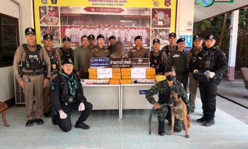 แม่จัน! “ด่านกิ่วทัพยั้งทลายเครือข่ายยานรก! ยึดยาบ้า 1 ล้านเม็ด หนุ่มขนของกลางหนักกว่า 100 กก. สิ้นฤทธิ์คาด่านแม่จัน”