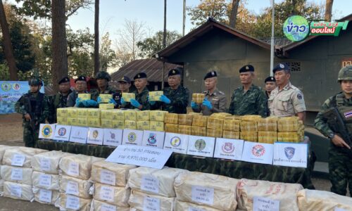 เชียงใหม่ – ทหารม้าผาเมืองสกัดรถบรรทุกขิง ซุกยาบ้าเกือบ 10 ล้านเม็ด กลางเชียงดาว