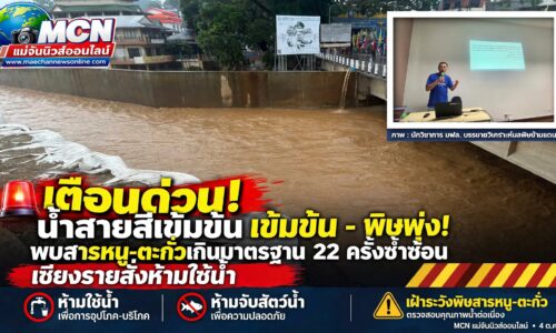 น้ำสายสีเข้มข้น-พิษพุ่ง! พบสารหนู-ตะกั่วเกินมาตรฐาน 22 ครั้งซ้ำซ้อน เชียงรายสั่งห้ามใช้น้ำอุปโภคบริโภค ดันตั้ง คกก.ระดับชาติ